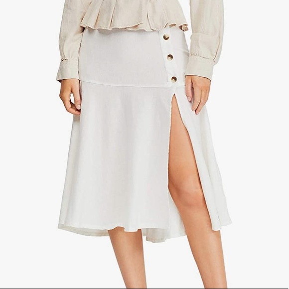 Free People Dresses & Skirts - Free People | Poppy Slit Midi Skirt